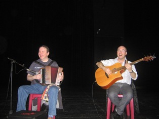 Stéphane l'accordéoniste et Jean-Yves le guitariste de Padiyan