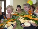 Annick et Françoise avec leur bouquet